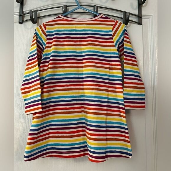 KidIO Sunshine Rainbow Appliqué Striped Dress baby girls 18-24 months NWT - Picture 2 of 16